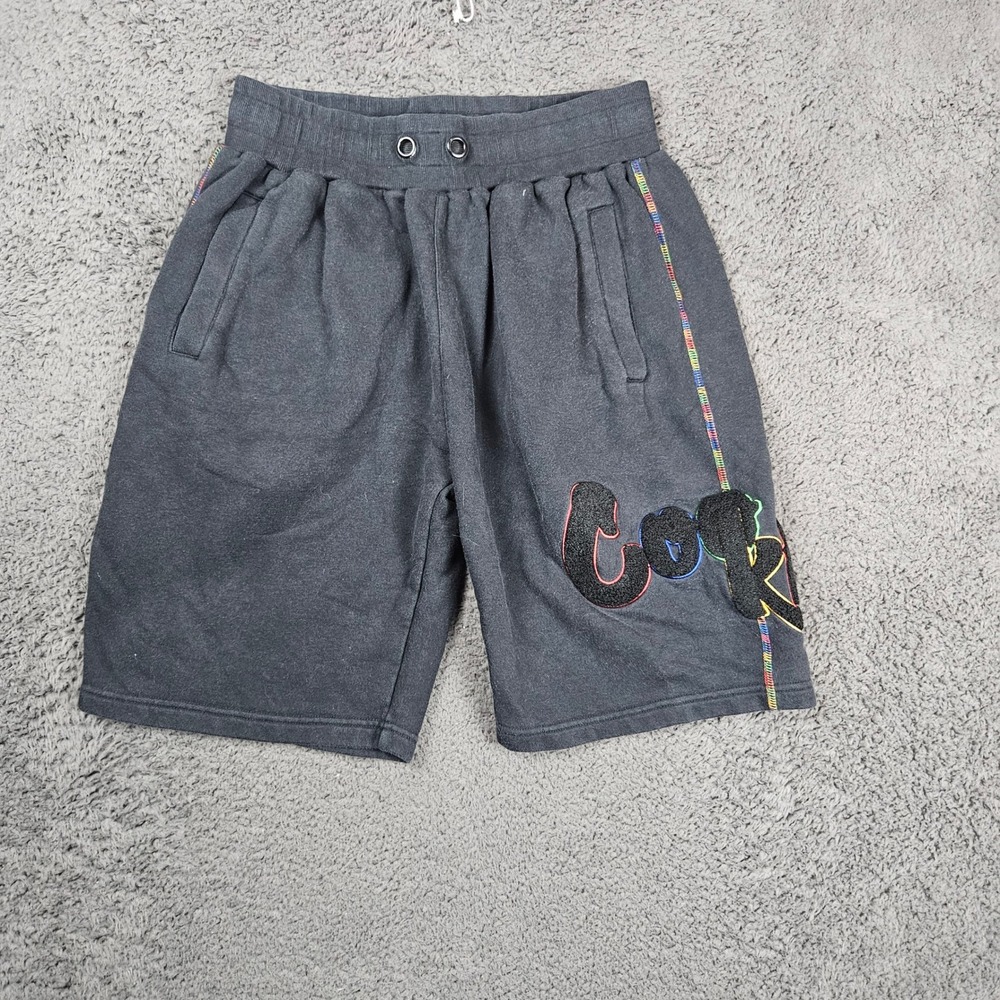 Cookies‎ Mens Sweat Shorts Casual Lounge Gray Graphic Logo Athleisure